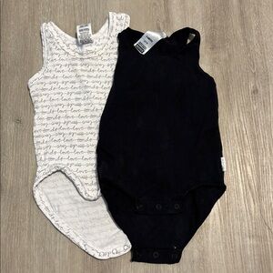 Bonds Infant Bodysuit Duo - Black and White Script